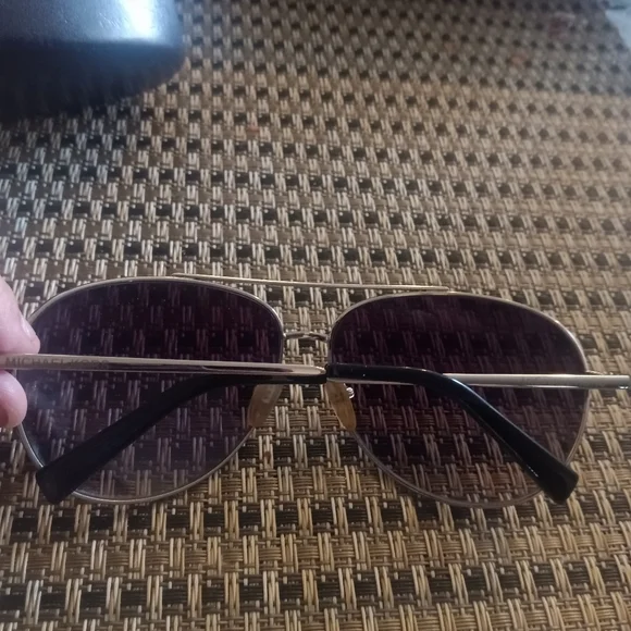 Michael Kors Silver and Black Aviator Sunglasses - Picture 4 of 4